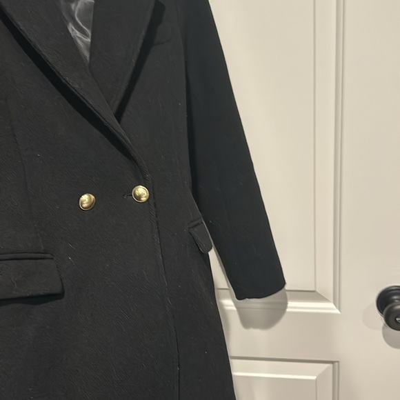 Black A&F midi coat - Picture 2 of 4